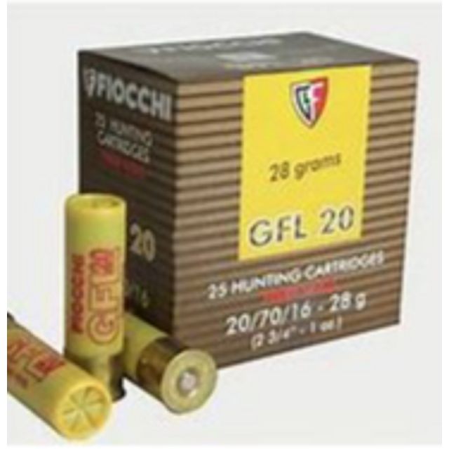 FIOCCHI GFL 20-25 SHOTGUN CARTRIDGES