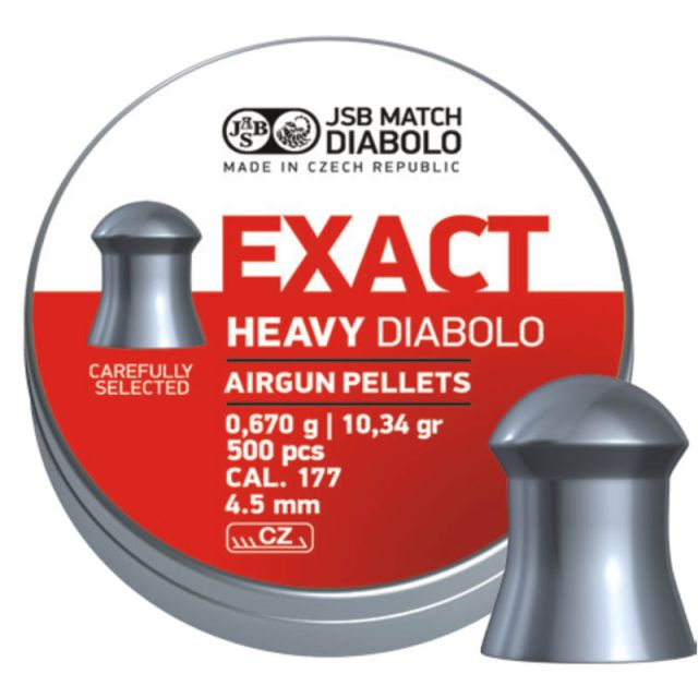 JSB DIABLO EXACT HEAVY .177 x500 Dia 4.52mm