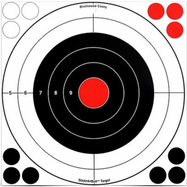 BIRCHWOOD CASEY - Stick-a-bull Targets 5 x 12" Targets 60 Plasters