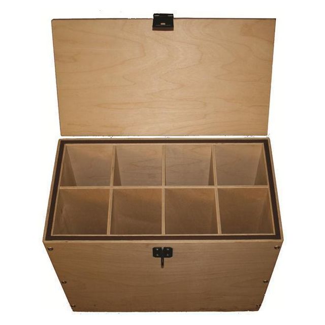 Wooden black powder storage box