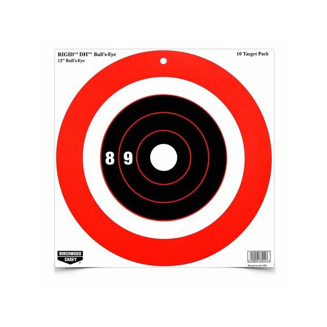 Birchwood Casey Rigid™12 Inch Bull's-Eye DH™, 10 targets