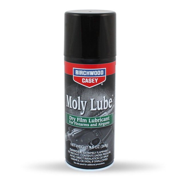 BIRCHWOOD CASEY MOLY LUBE DRY FILM FIREARM LUBRICANT, 9.5 FL. OZ. AEROSOL