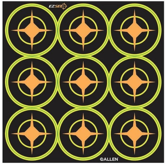 ALLEN TARGETS - EZ SEE ADHESIVE AIMING DOTS (108 PACK) BLACK 2"