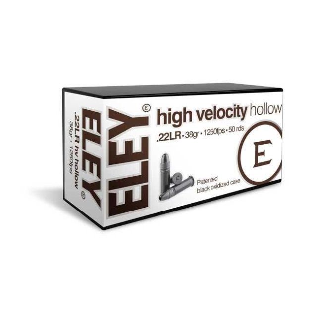 ELEY AMMUNITION - HIGH VELOCITY HOLLOW .22LR RIMFIRE AMMUNITION PER 100