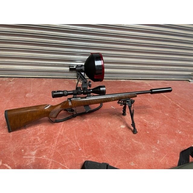 CZ 452 .22 LR (with lamp, mod & Bipod)