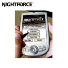 NIGHTFORCE BALLISTIC SOFTWARE PALM PD VERSION