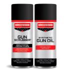 BIRCHWOOD CASEY GUN SCRUBBER SYNTHETIC GUN OIL AEROSOL COMBO PACK, 1.25 FL. OZ. EACH