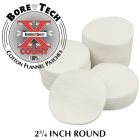 BORE TECH Cotton Flannel Patches - .50cal/410ga/28ga - Round