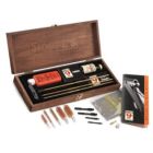 HOPPES WOODEN BOXED CLEANING KIT - RIFLE SHOTGUN